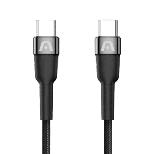 Argom Dura Speed 65W Type-C to C Nylon Braided Cable 6FT Black