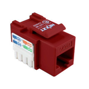 Nexxt Solutions Keystone Jack Cat5e - Red (Single)