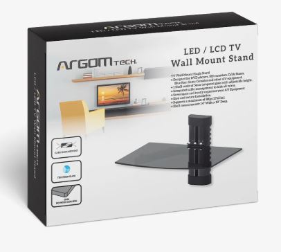 ARGOM Single Tempered Glass Wall Shelf - Image 2
