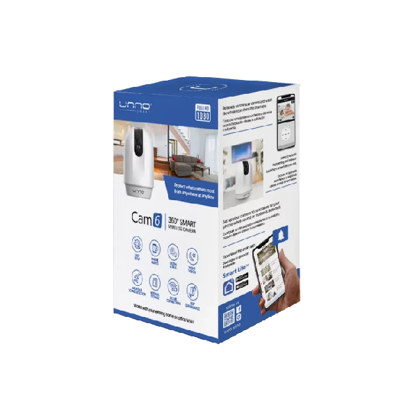 Unno Tekno Cam6 Smart Indoor Pan & Tilt WiFi Camera – CM1406WT - Image 5