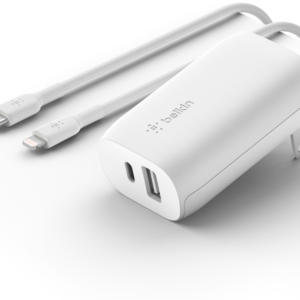 Belkin 37W Charger USB-C, USB-A with Lightning Cable