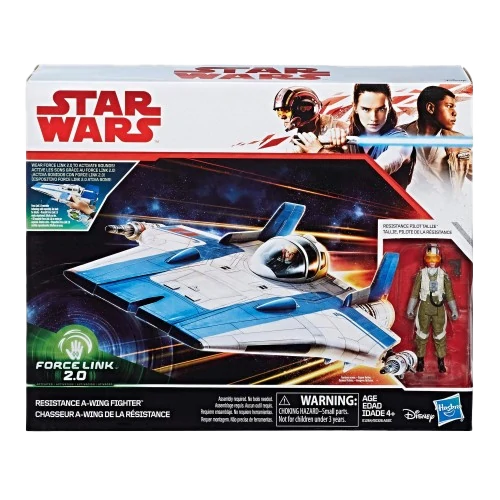 Hasbro Star Wars E8: Star Warsu Class B Resistance A-Wing Fighter And Pilot Figure