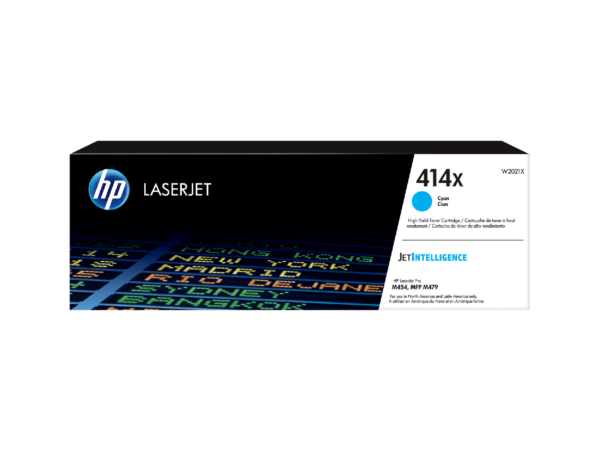 HP 414X Cyan LaserJet Original High Yield Toner Cartridge