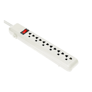 Argom 6 Outlet Power Strip  - White