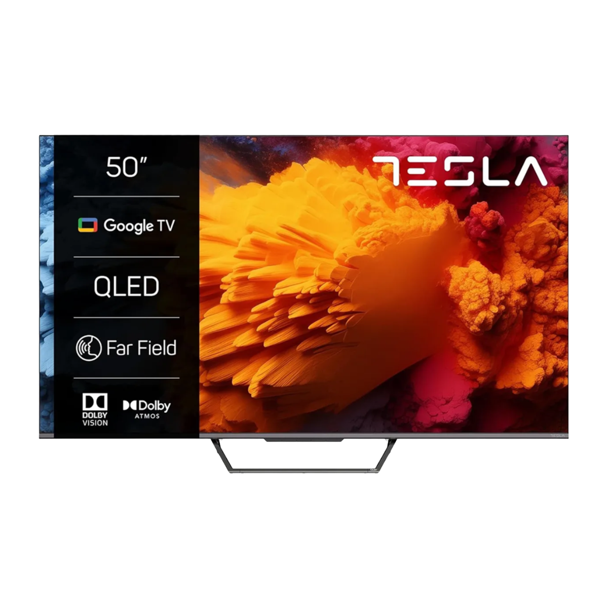 Tesla 50" QLED TV – 4K UHD Smart TV with Dolby Audio