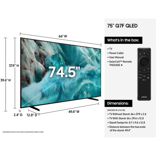 Samsung 75" QLED 4K Smart TV Q7FA - Image 2