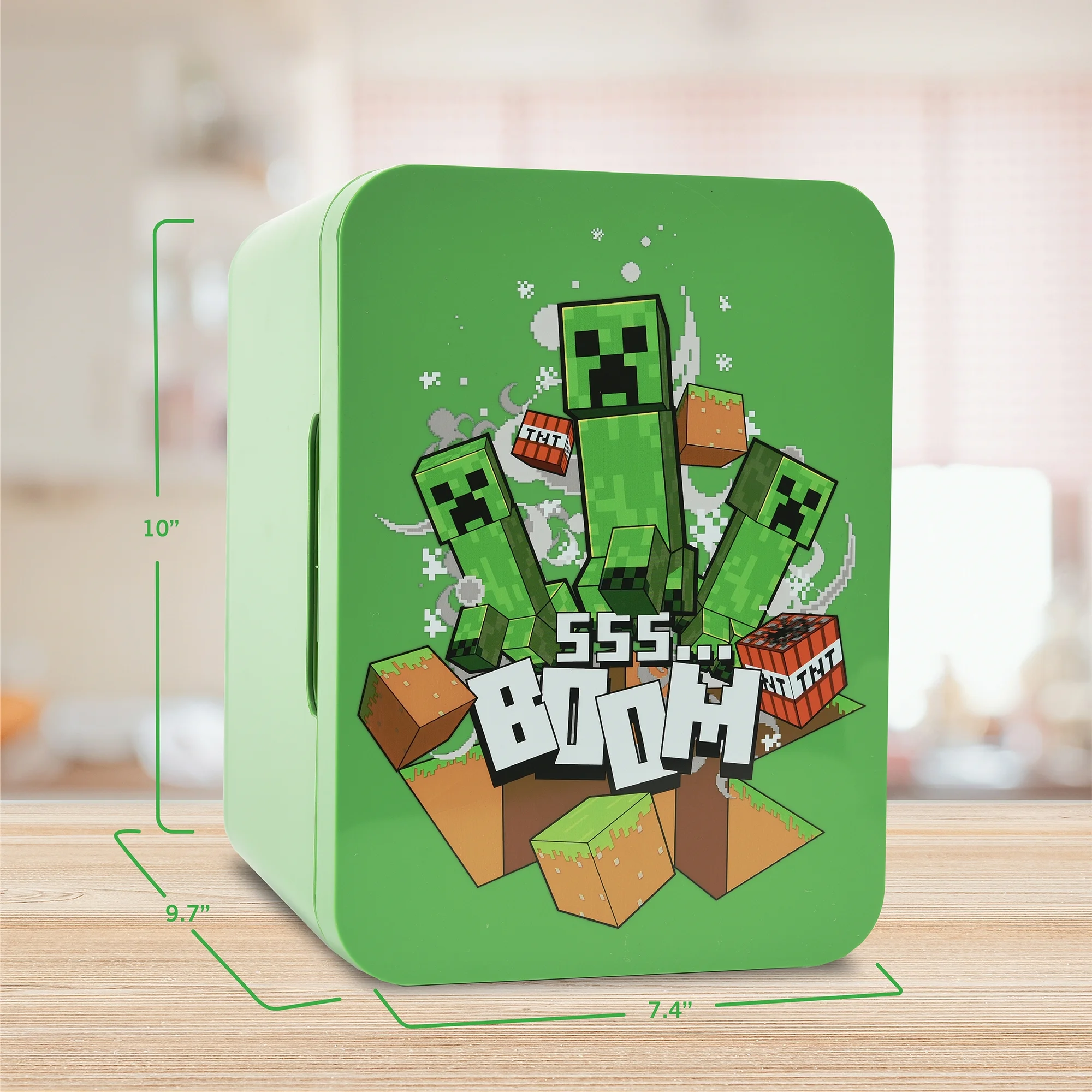Minecraft Green Mobs 6 Can Mini Fridge - Image 2