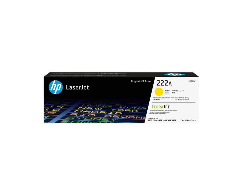 HP 222A Yellow Original LaserJet Toner Cartridge