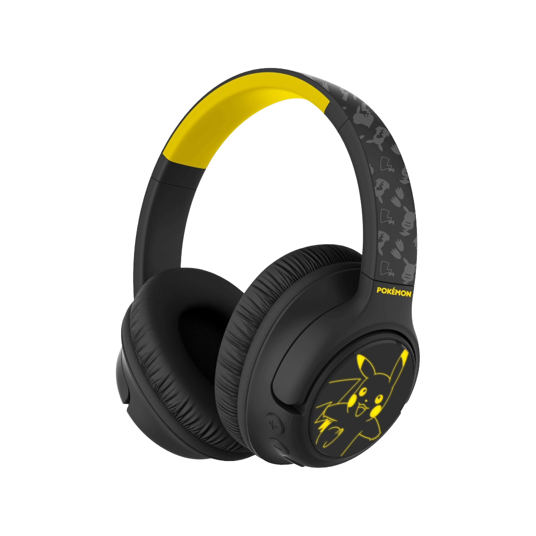 OTL Technologies PK1200 Pokémon Pikachu Wireless Headphones with LED Light Up Feature – Black